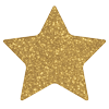 Small Filled Gold Star - Light