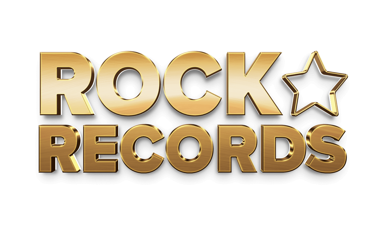 Rock Records Logo - Gold